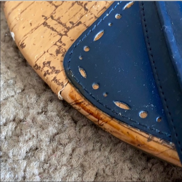 Navy and chestnut sandals - Picture 6 of 15